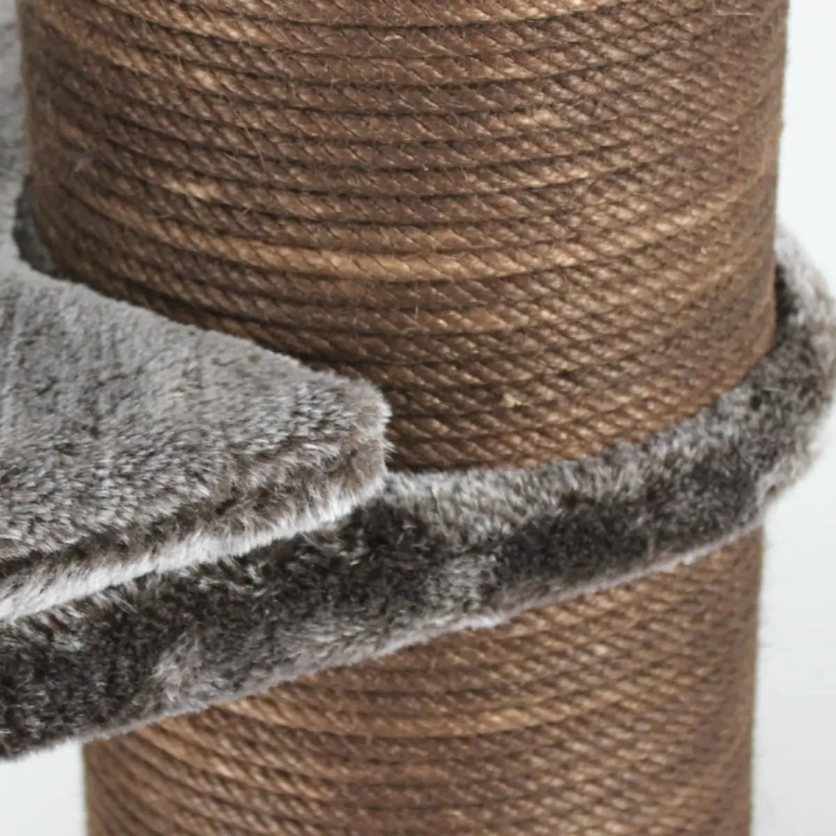 SHAW Paris, ansamblu de joaca pisici, 3 etaje, MDF si plus, elemente de zgariat, maro, 90x90x159cm - Image 8