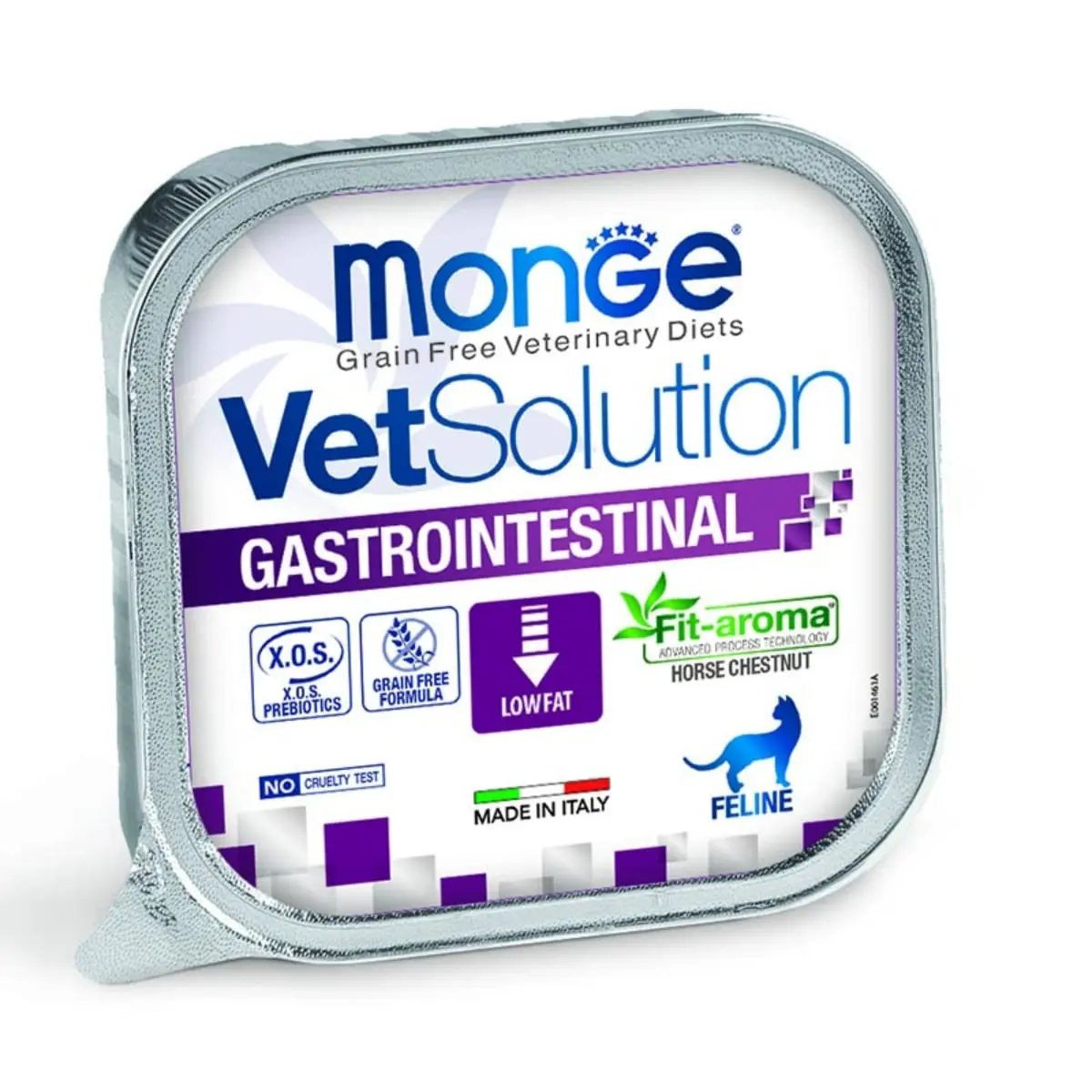 MONGE VETSOLUTION Gastrointestinal, Ficat si Porc, dieta veterinara, tavita hrana umeda fara cereale pisici, sistem digestiv, (pate), 100g - Image 2