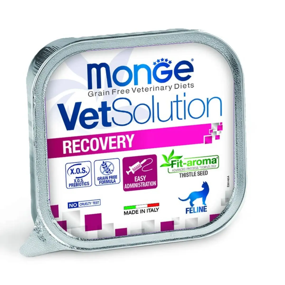 MONGE VETSOLUTION Recovery, Ficat si Ou, dieta veterinara, tavita hrana umeda fara cereale pisici, convalescenta, (topping), 100g - Image 2