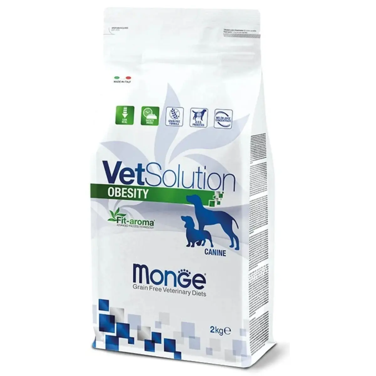 MONGE VETSOLUTION Obesity, XS-XL, Pui, dieta veterinara, hrana uscata fara cereale caini, obezitate, 2kg - Image 2