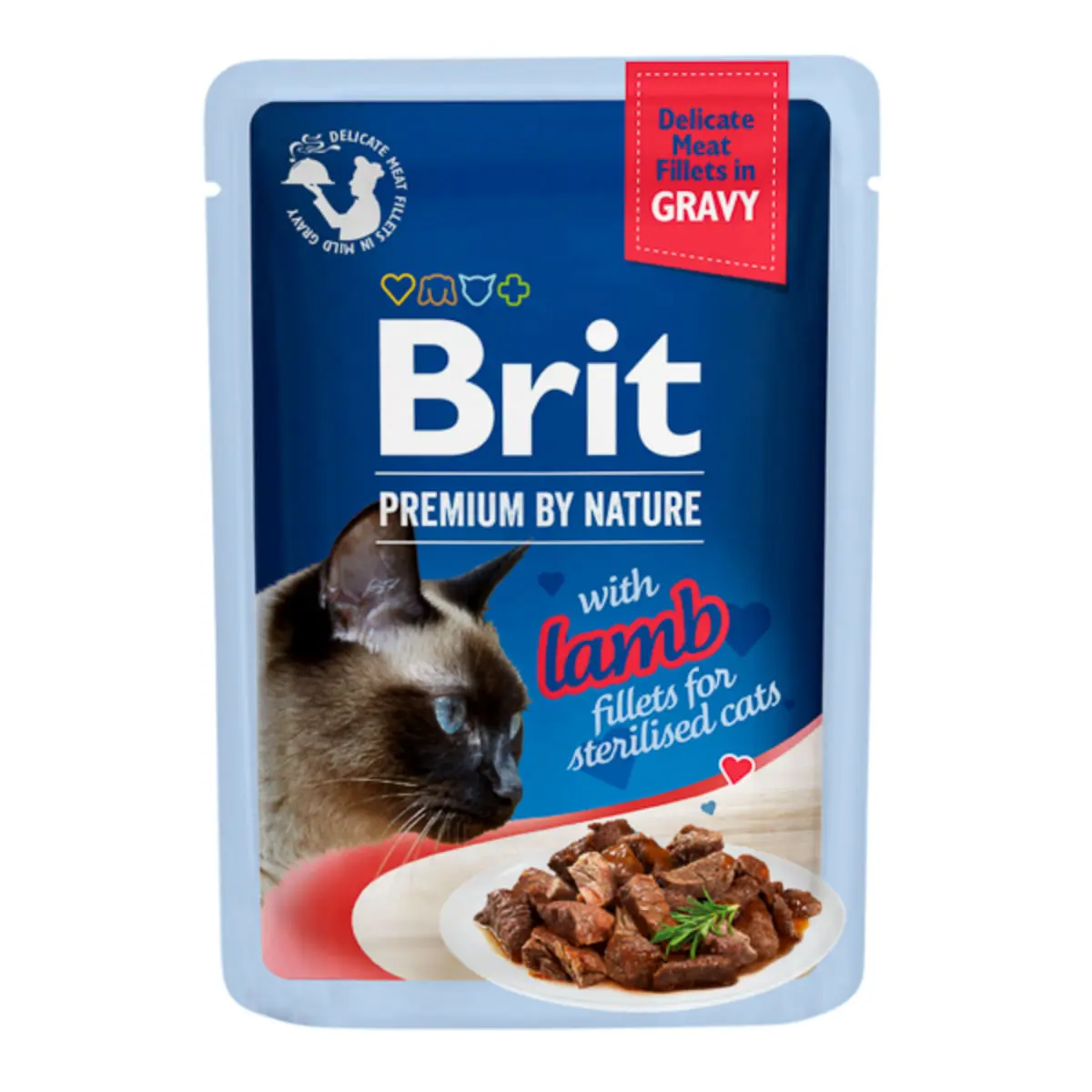 BRIT Premium by Nature Delicate Sterilised File, Miel, plic hrana umeda pisici sterilizate, (in sos), 85g - Image 2