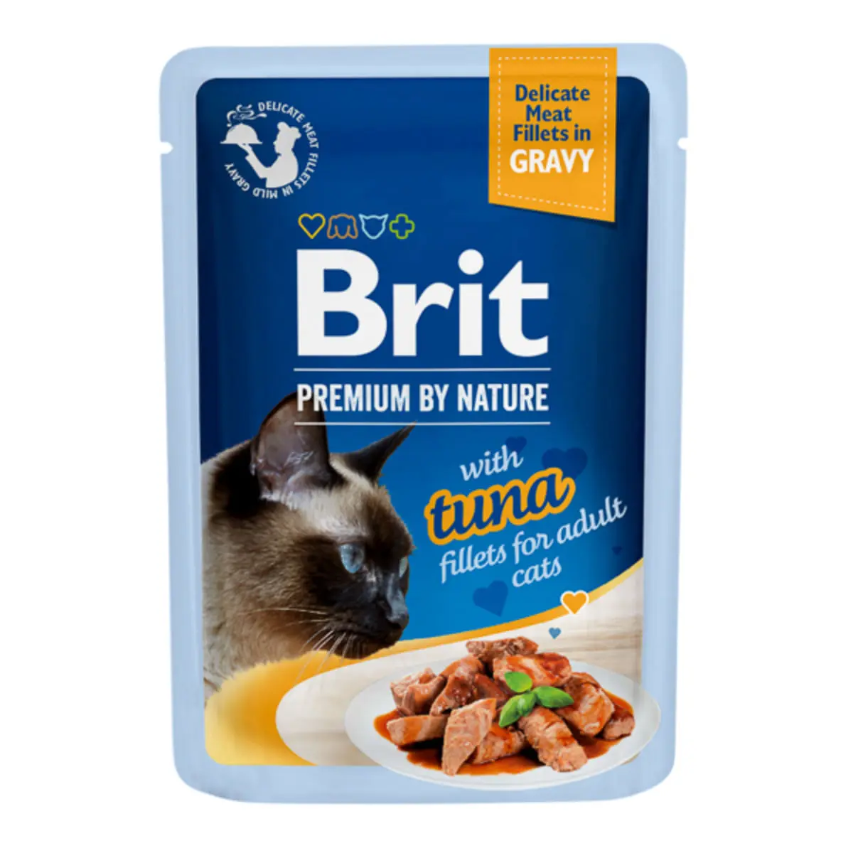 BRIT Premium by Nature Delicate File, Ton, plic hrana umeda pisici, (in sos), 85g - Image 2
