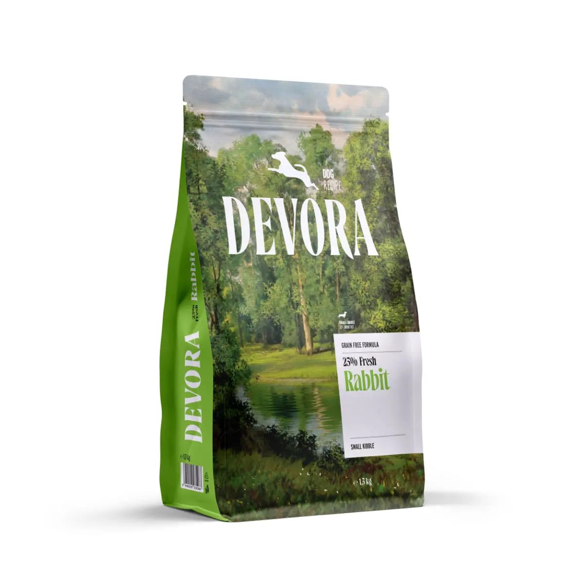 DEVORA Monoprotein Small Breeds, XS-S, Iepure, hrana uscata monoproteica fara cereale caini, 1.5kg