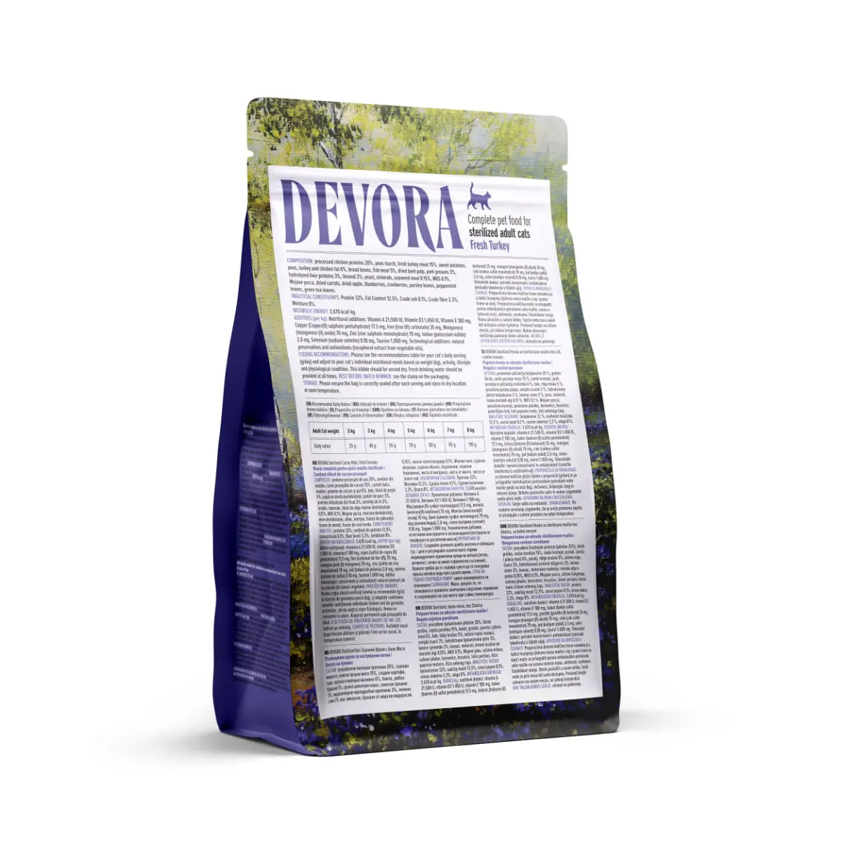 DEVORA Sterilised, Pui si Curcan, hrana uscata fara cereale pisici sterilizate, 400g - Image 3