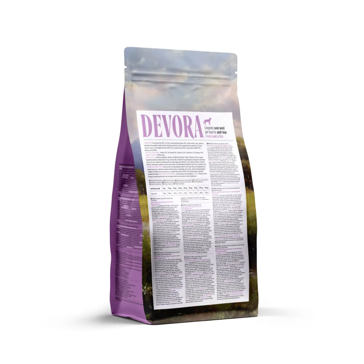 DEVORA Semi-Moist, XS-XL, Miel si Orez, hrana uscata caini, 1.5kg - Image 3