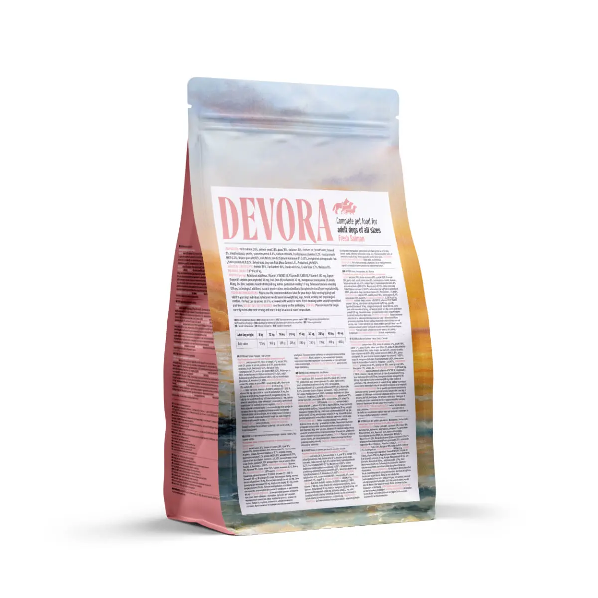 DEVORA Monoprotein, XS-XL, Somon, hrana uscata monoproteica fara cereale caini, 1.5kg - Image 3