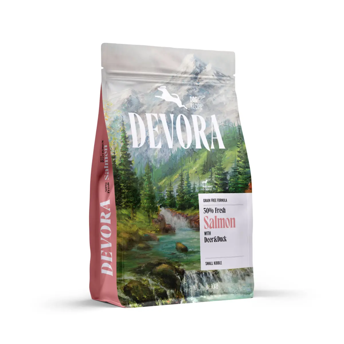 DEVORA Small Breeds, XS-S, Somon si Caprioara, hrana uscata fara cereale caini, 4kg - Image 2