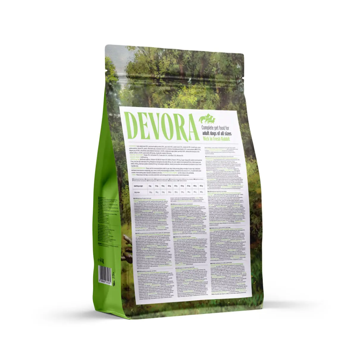 DEVORA Monoprotein, XS-XL, Iepure, hrana uscata monoproteica fara cereale caini, 4kg - Image 3