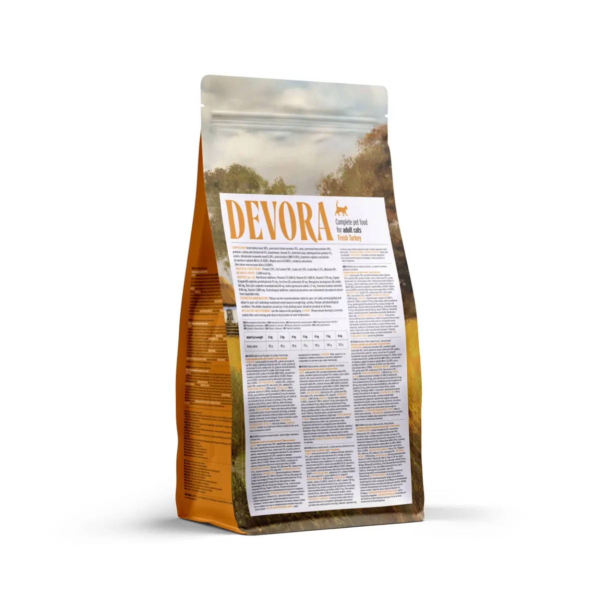 DEVORA, Curcan si Rata, hrana uscata fara cereale pisici, 2kg - Image 3