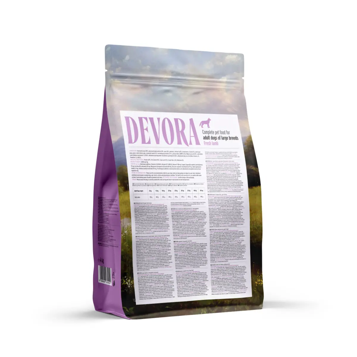 DEVORA Large Breeds, L-XL, Miel, hrana uscata monoproteica fara cereale caini, 4kg - Image 3