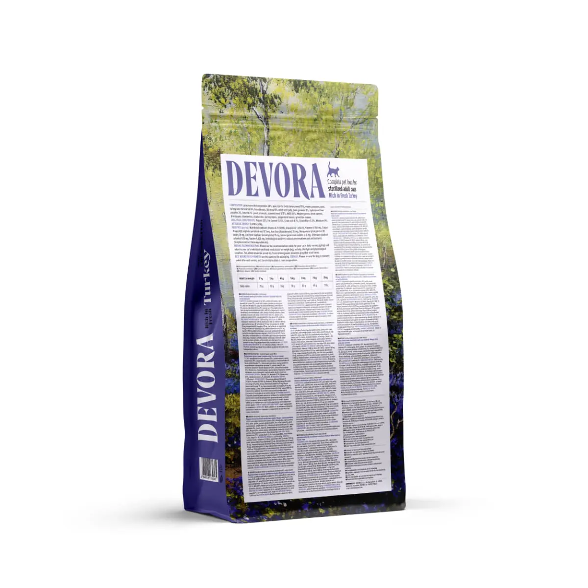 DEVORA Sterilised, Pui si Curcan, hrana uscata fara cereale pisici sterilizate, 7.5kg - Image 3