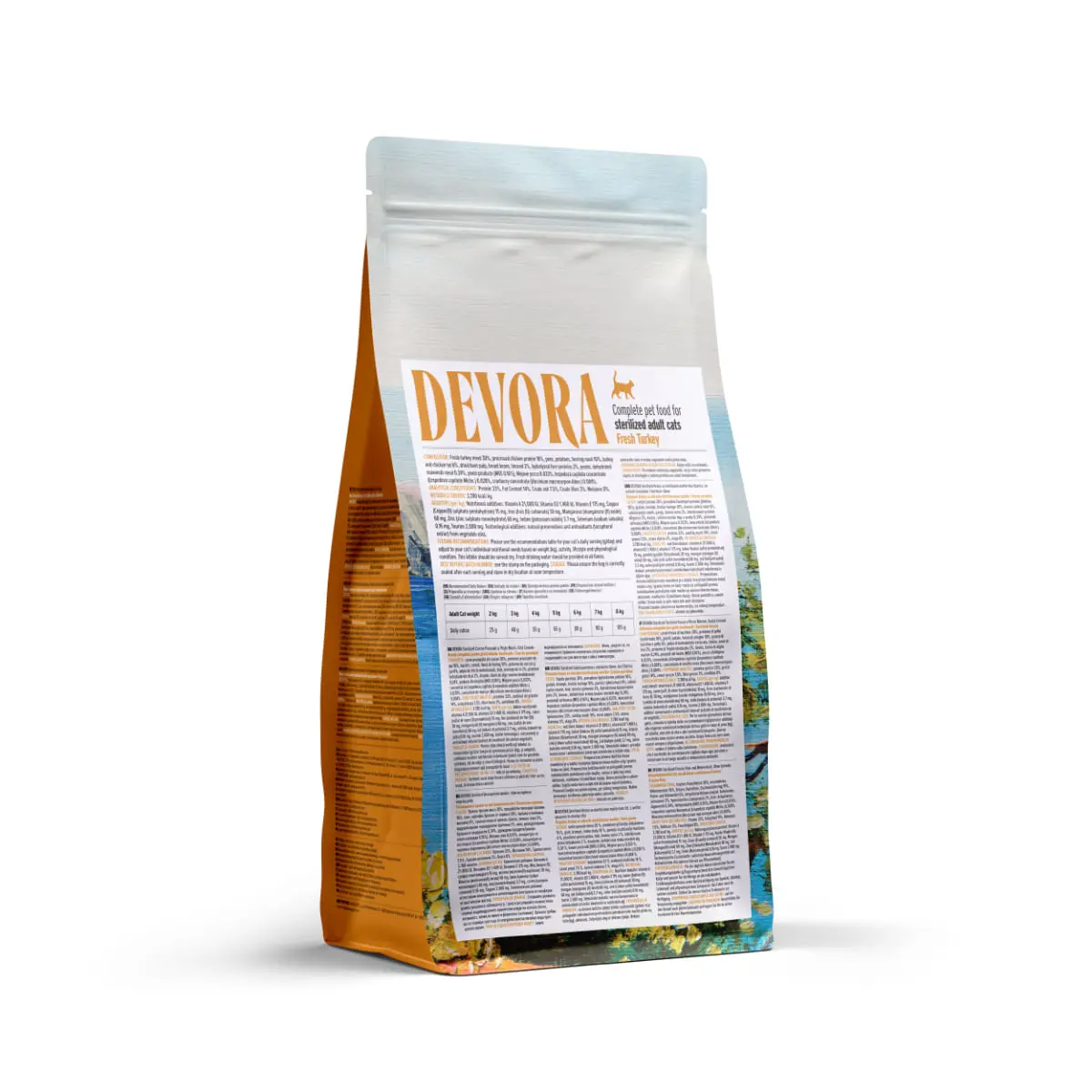 DEVORA Sterilised, Curcan si Peste, hrana uscata fara cereale pisici sterilizate, 2kg - Image 3