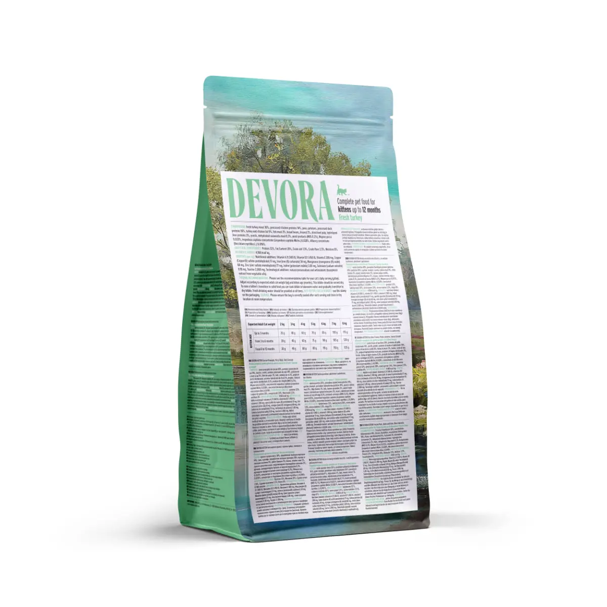 DEVORA Kitten, Curcan si Pui, hrana uscata fara cereale pisici junior, 2kg - Image 3