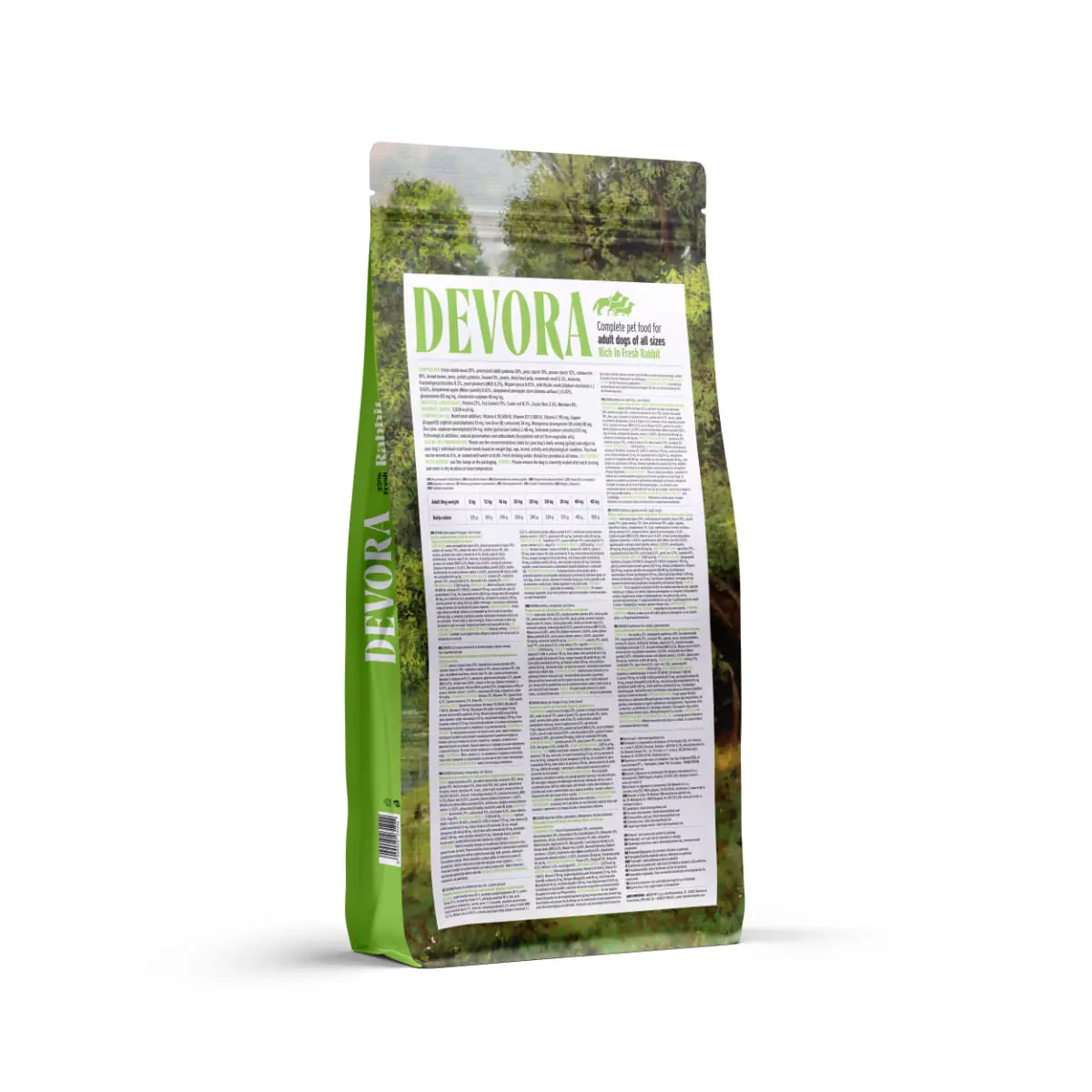 DEVORA Monoprotein, XS-XL, Iepure, hrana uscata monoproteica fara cereale caini, 12kg - Image 3