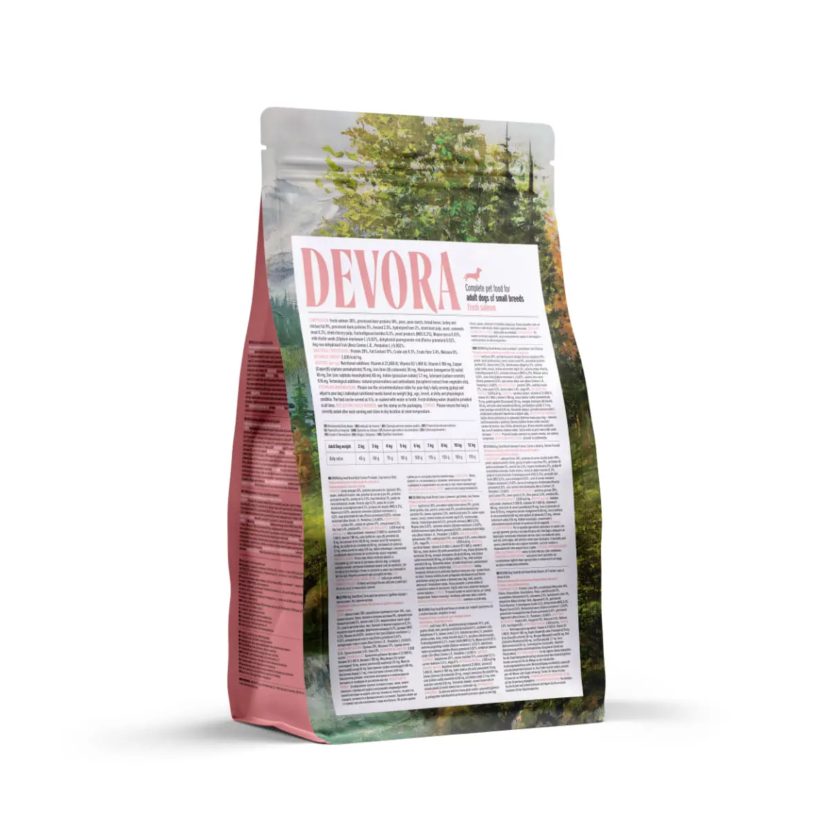 DEVORA Small Breeds, XS-S, Somon si Caprioara, hrana uscata fara cereale caini, 1.5kg - Image 3