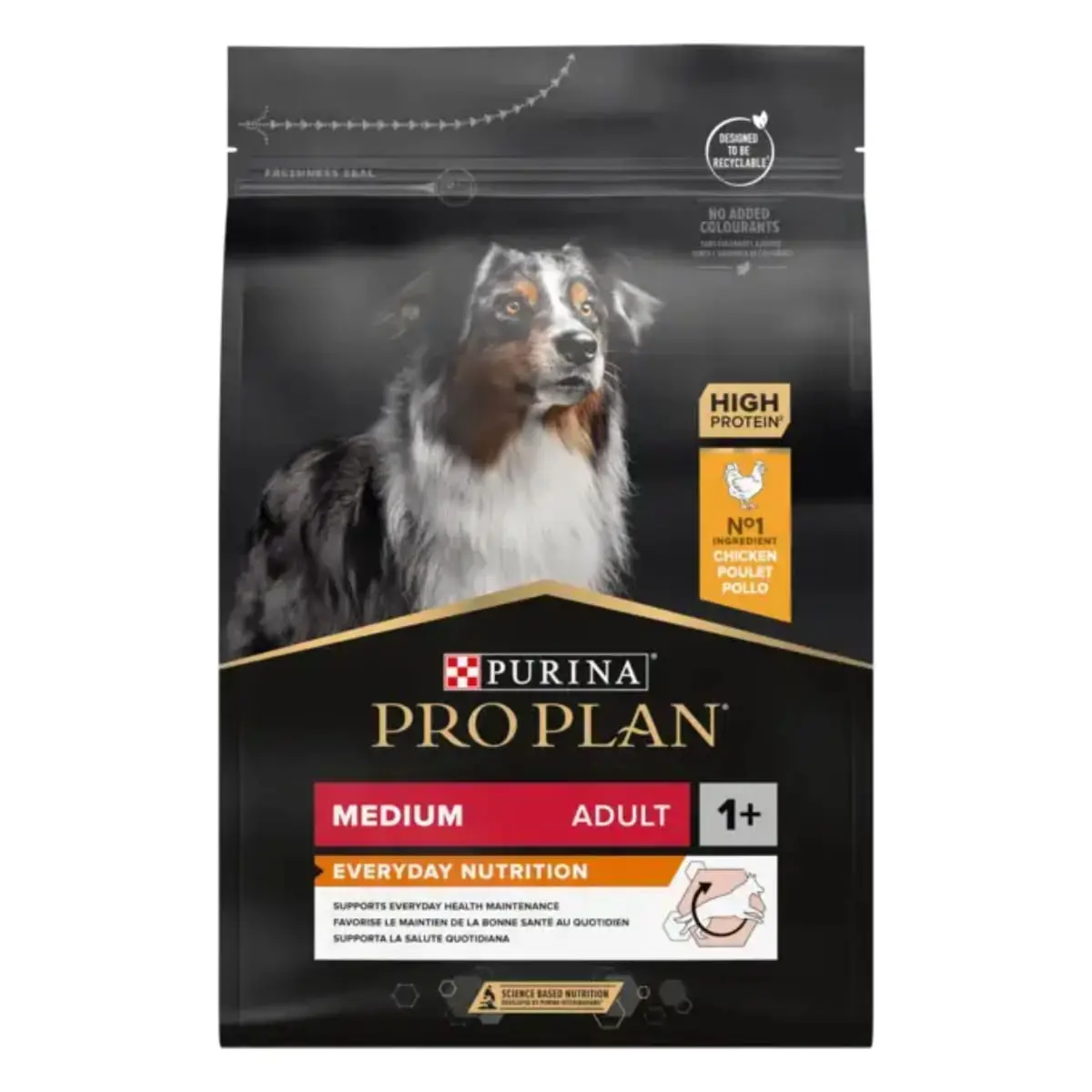 PURINA Pro Plan Everyday Nutrition Medium Adult, M, Pui, hrana uscata caini, 10kg