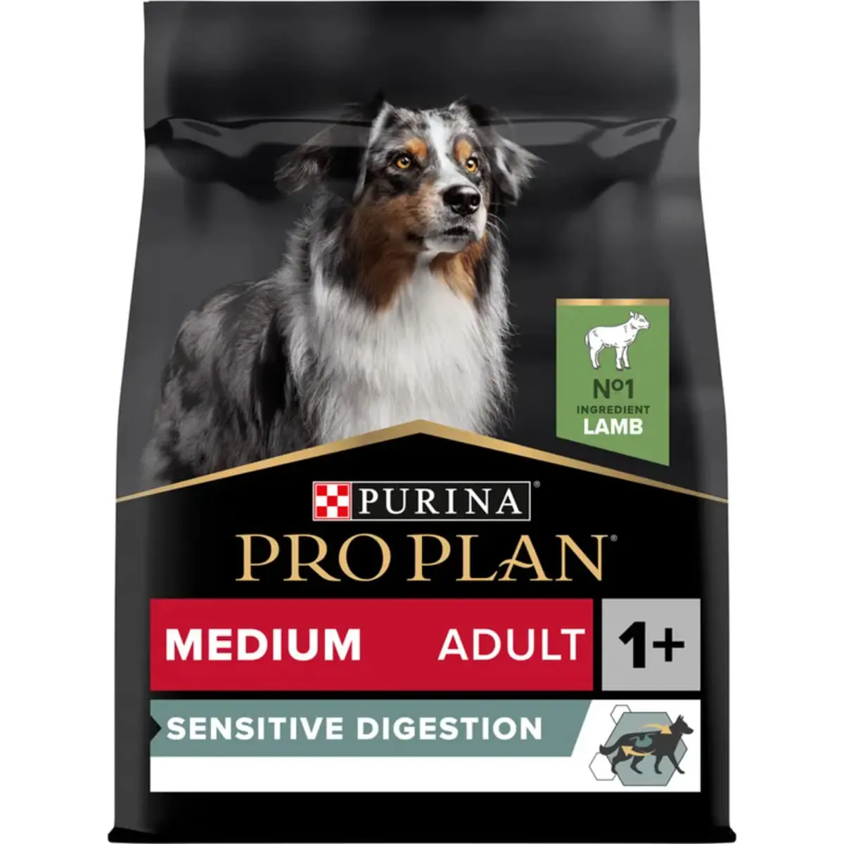 PURINA Pro Plan Sensitive Digestion Medium Adult, M, Miel, hrana uscata caini, sistem digestiv, 10kg - Image 3