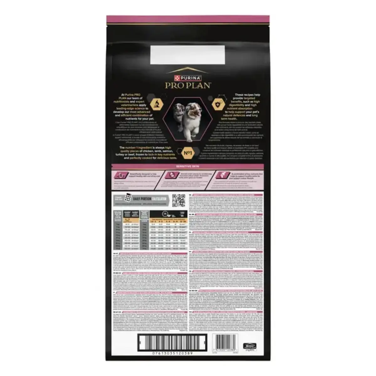 PURINA Pro Plan Sensitive Skin Medium Puppy, M, Somon, hrana uscata caini junior, piele & blana, 12kg - Image 4