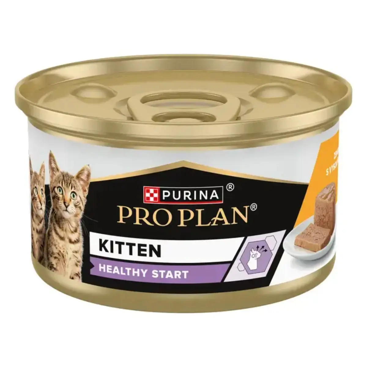PURINA Pro Plan Healthy Start Kitten, Pui, conserva hrana umeda pisici junior, (pate), bax, 85g x 24buc