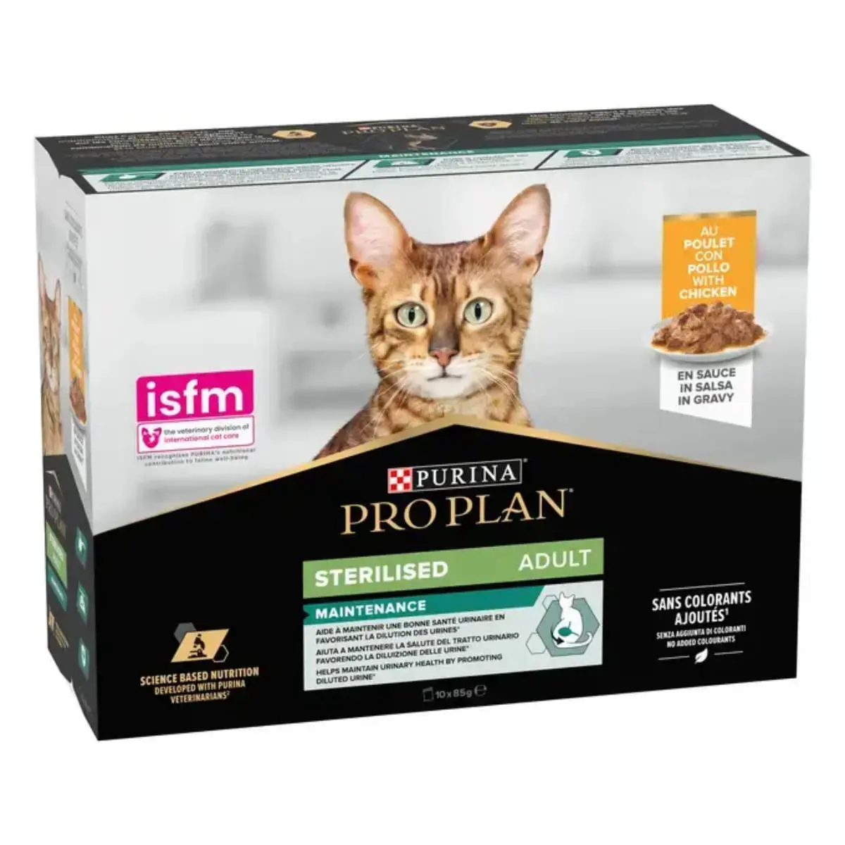 PURINA Pro Plan Sterilised Maintenance , Pui, plic hrana umeda pisici sterilizate, (in sos), bax, 85g x10buc - Image 3