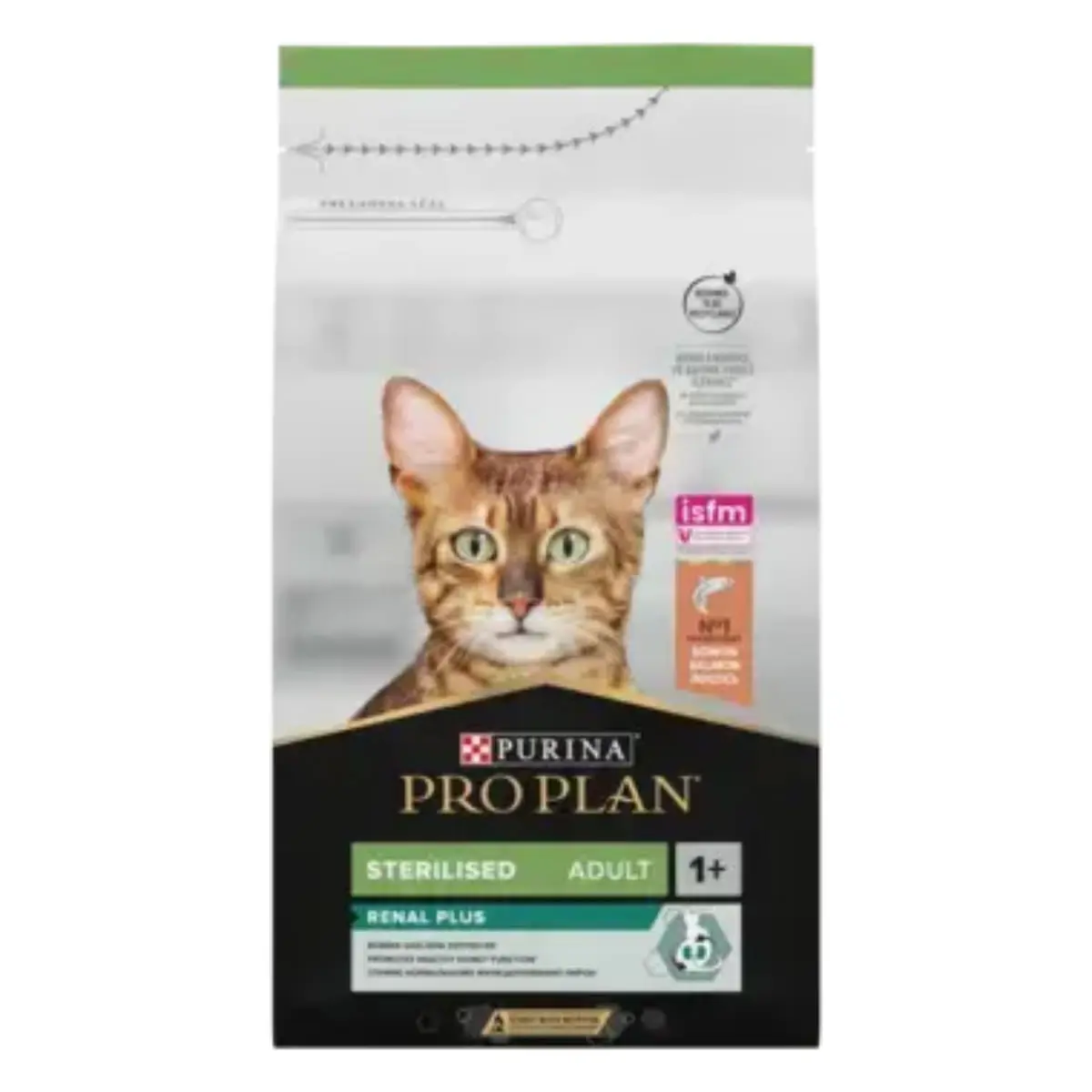 PURINA Pro Plan Renal Plus Sterilised , Somon, hrana uscata pisici sterilizate, 400g - Image 2