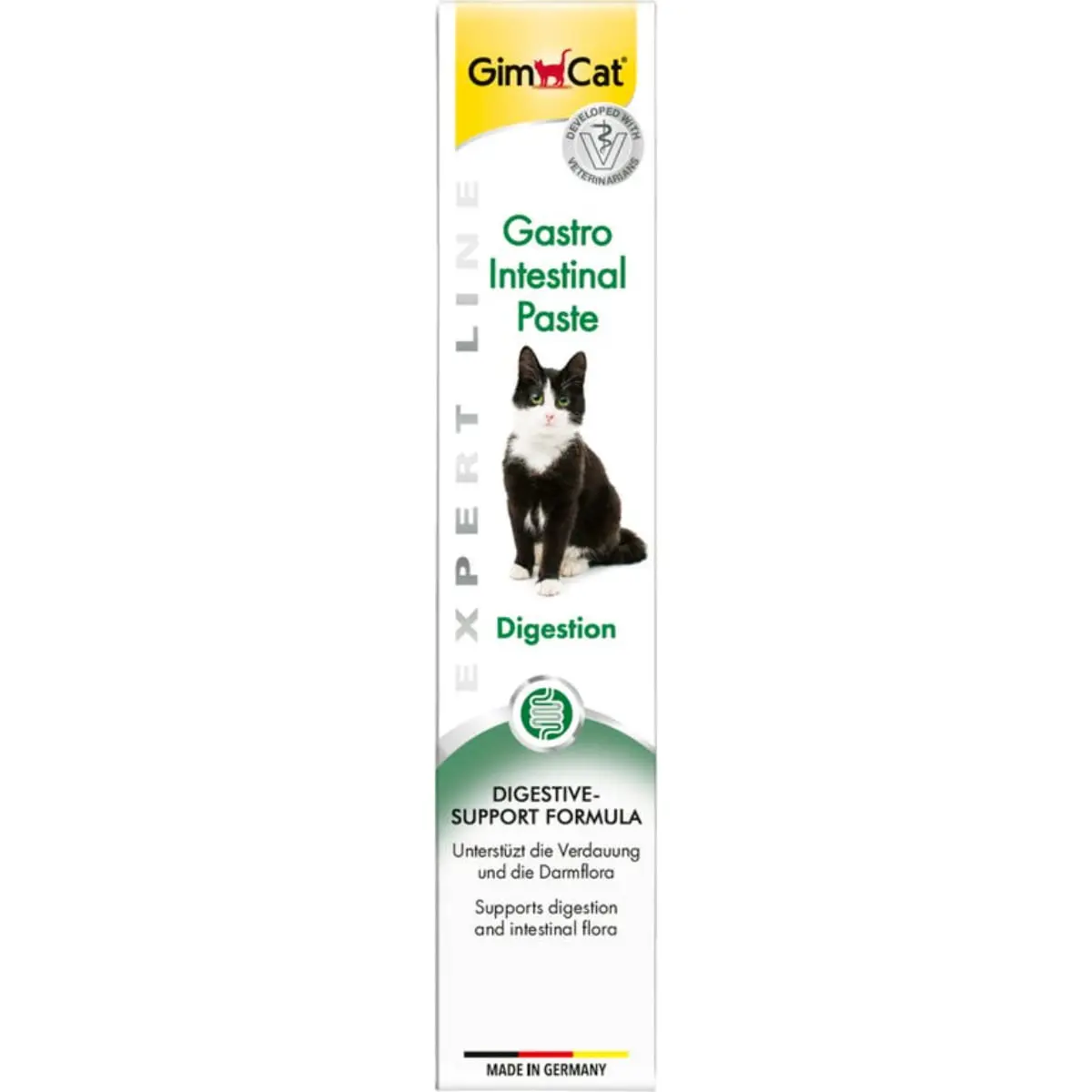 GIMCAT Gastro Intestinal Paste, tub recompense functionale pisici, sistem digestiv, (topping), 50g