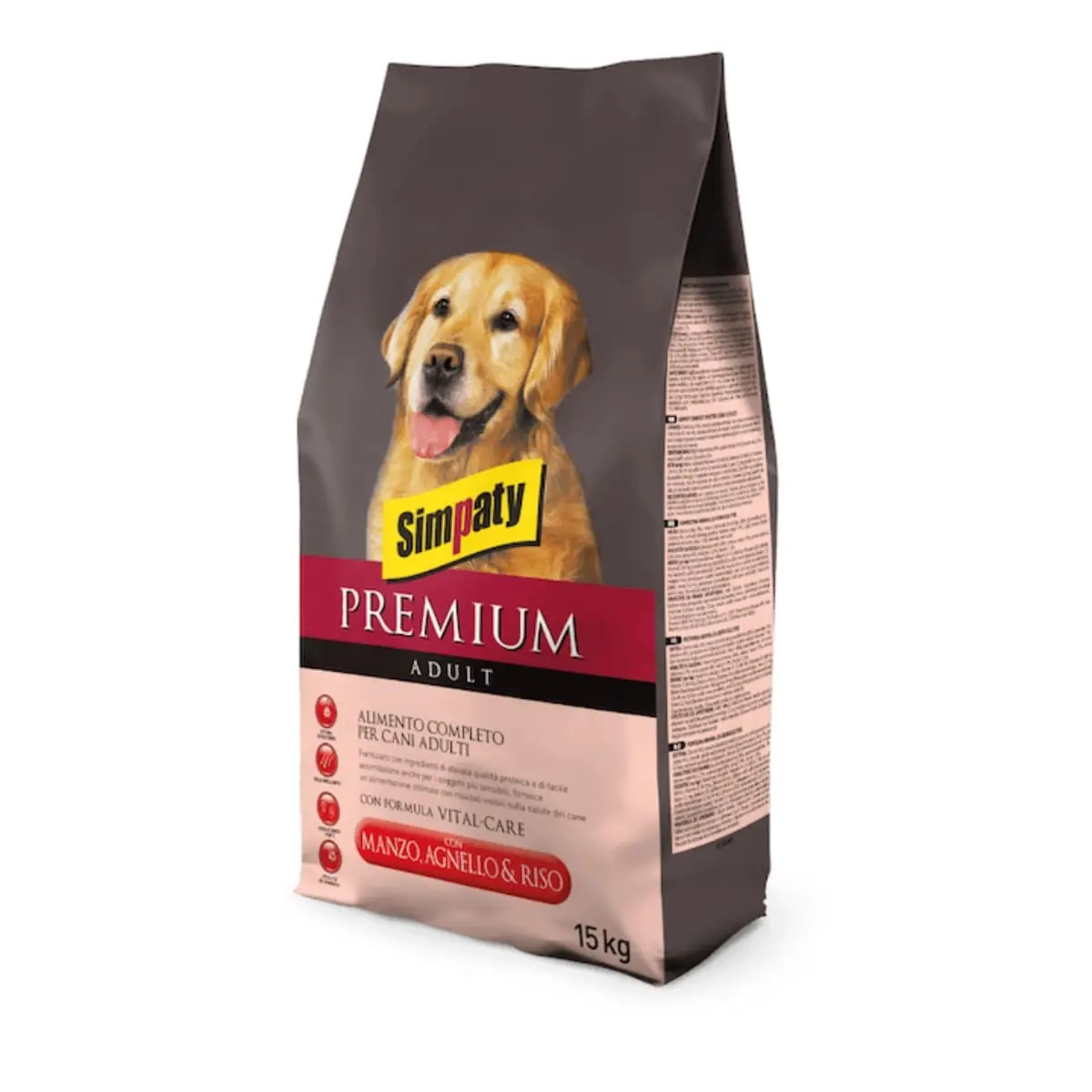 SIMPATY Premium, XS-XL, Vita si Miel, hrana uscata caini, 15kg - Image 2