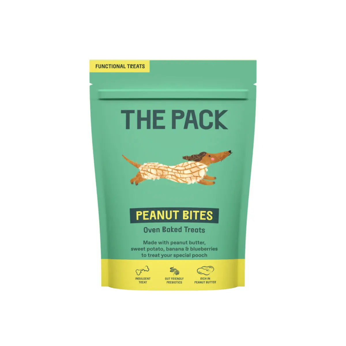 THE PACK Peanut Bites, XS-XL, Unt de Arahide, punguta recompense caini, 100g - Image 3