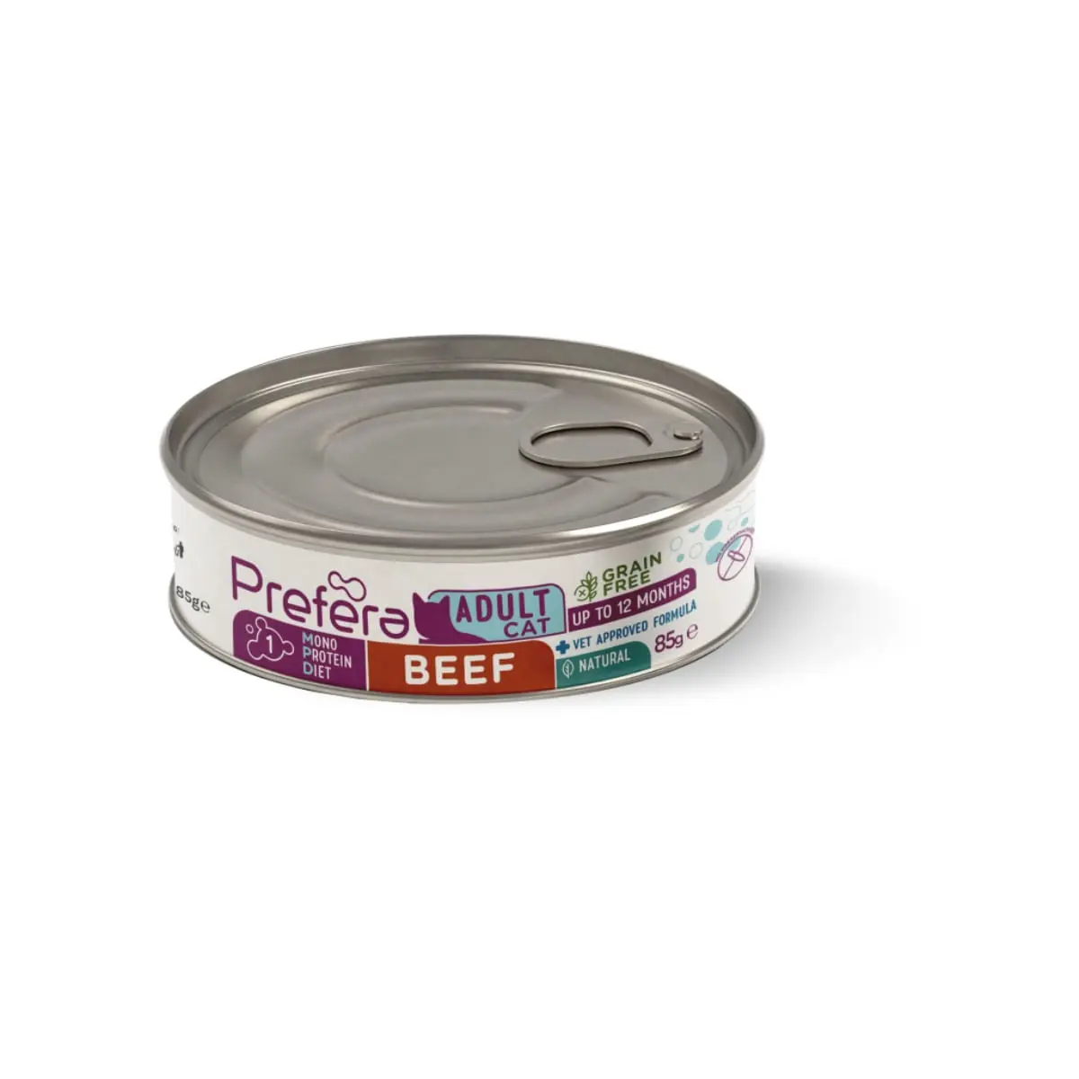 PREFERA MPD, Vita, dieta veterinara, conserva hrana umeda monoproteica fara cereale pisici, (in suc propriu), 85g - Image 2