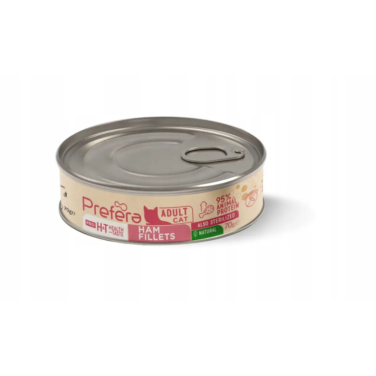 PREFERA Pro H&T Fillets, Sunca, conserva hrana umeda fara cereale pisici, (in supa), 70g - Image 2