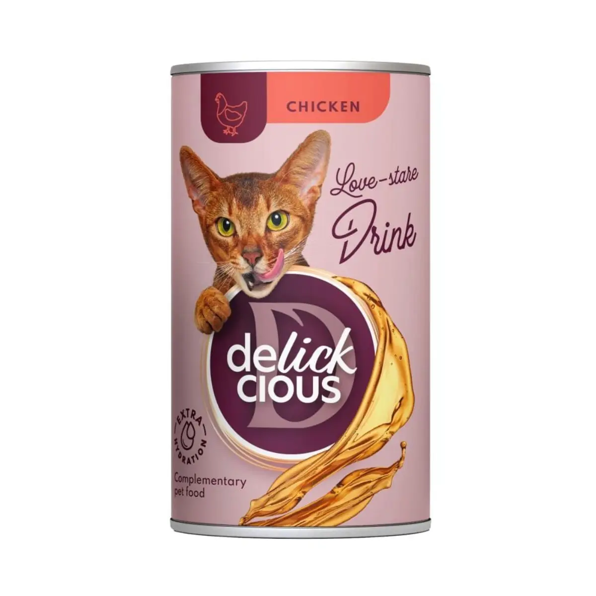 DELICKCIOUS Bautura, Pui, conserva recompense pisici, (topping), 140g