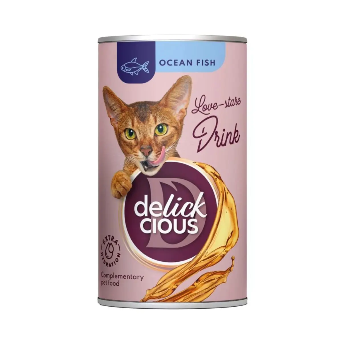 DELICKCIOUS Bautura, Peste, conserva recompense pisici, (topping), 140g