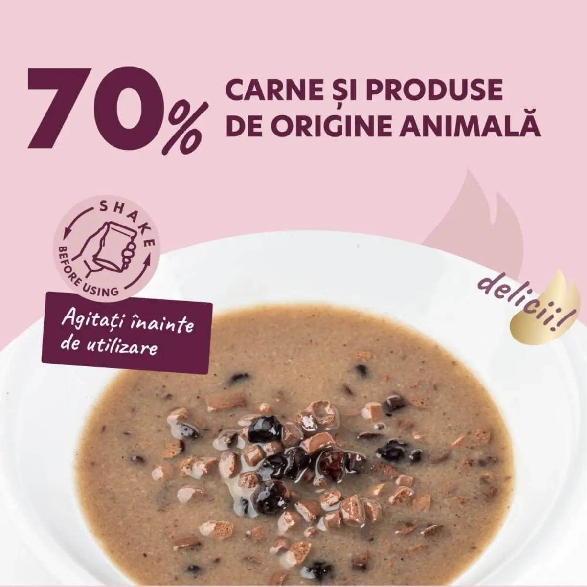 DELICKCIOUS Dessert, Rata si Fructe de Padure, plic hrana umeda pisici, (in sos), 80g - Image 4