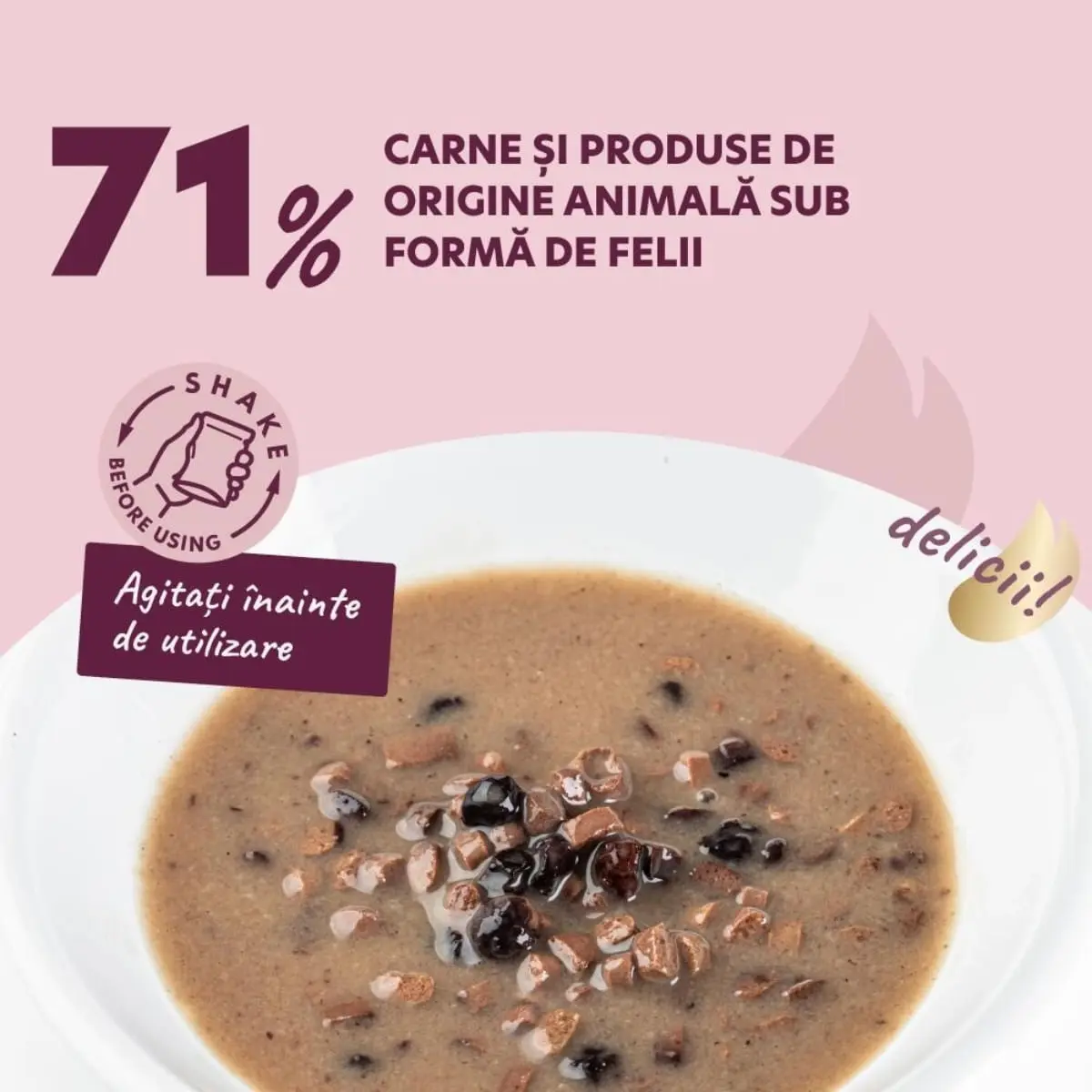 DELICKCIOUS Dessert, XS-S, Miel si Fructe de Padure, plic hrana umeda caini, (in sos), bax, 80g x 12buc - Image 5
