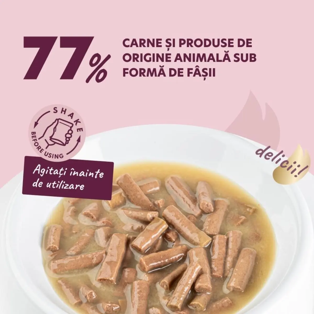 DELICKCIOUS Dinner, XS-S, Somon si Morcov, plic hrana umeda caini, (in supa), bax, 85g x 12buc - Image 3