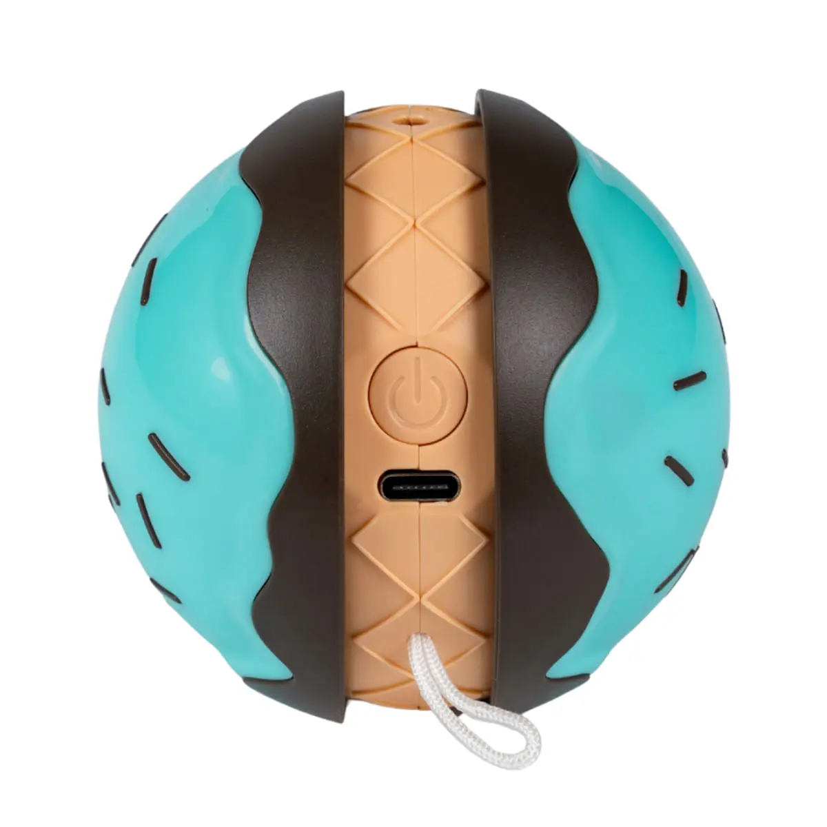 SHAW Minge Automata LED & Miscare 360° cu incarcare USB, jucarie interactiva pisici, inteligente, luminos, plastic, albastru, 1buc - Image 6