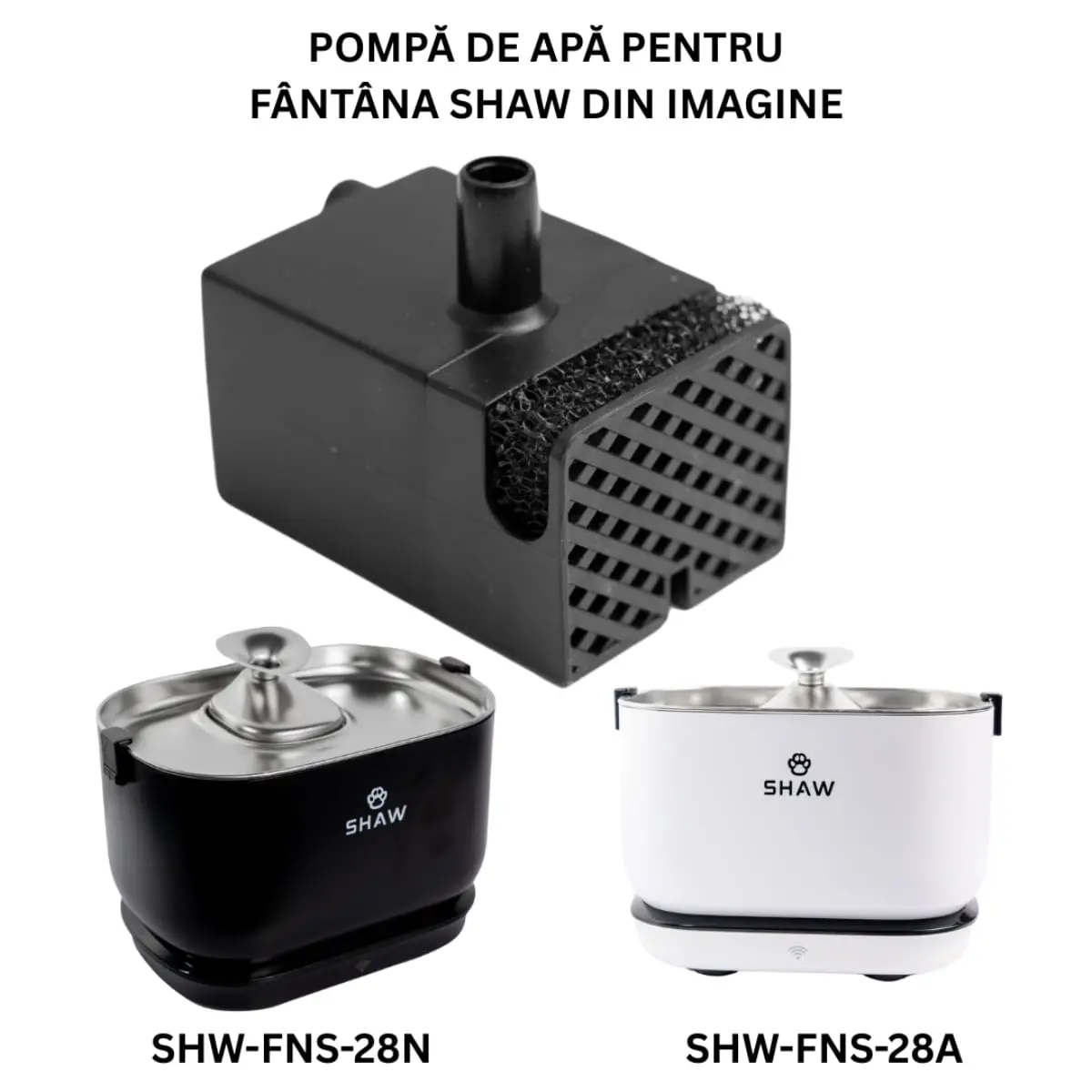 SHAW Pompa PRO V3 Smart, pompa fantana caini si pisici, 1buc - Image 2