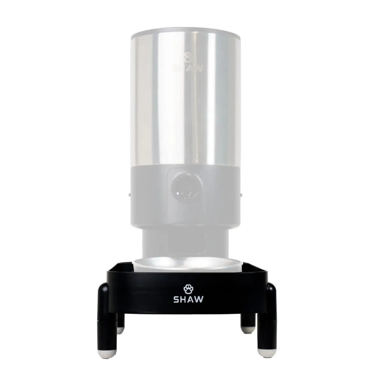 SHAW Tava sustinere si inaltare hranitor automat SHAW, suport castroane caini, PVC SHAW Tava sustinere si inaltare SHAW PRO V3 hranitor automat, suport castroane caini si pisici, PVC, alb si negru, 1buc - Image 4
