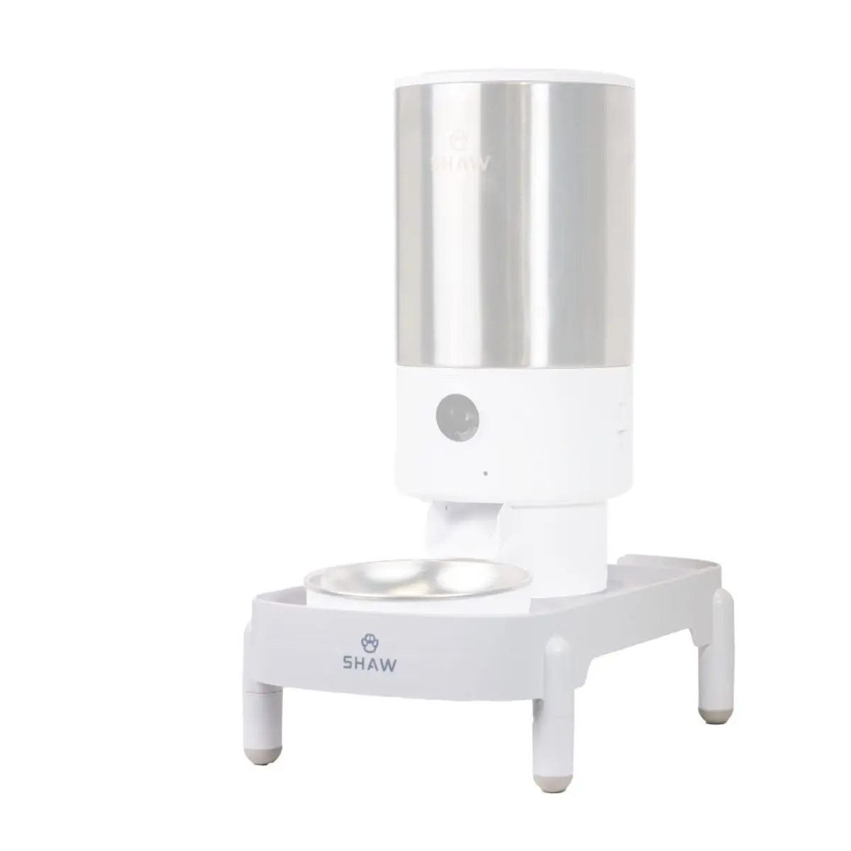 SHAW Tava sustinere si inaltare hranitor automat SHAW, suport castroane caini, PVC SHAW Tava sustinere si inaltare SHAW PRO V3 hranitor automat, suport castroane caini si pisici, PVC, alb si negru, 1buc - Image 8