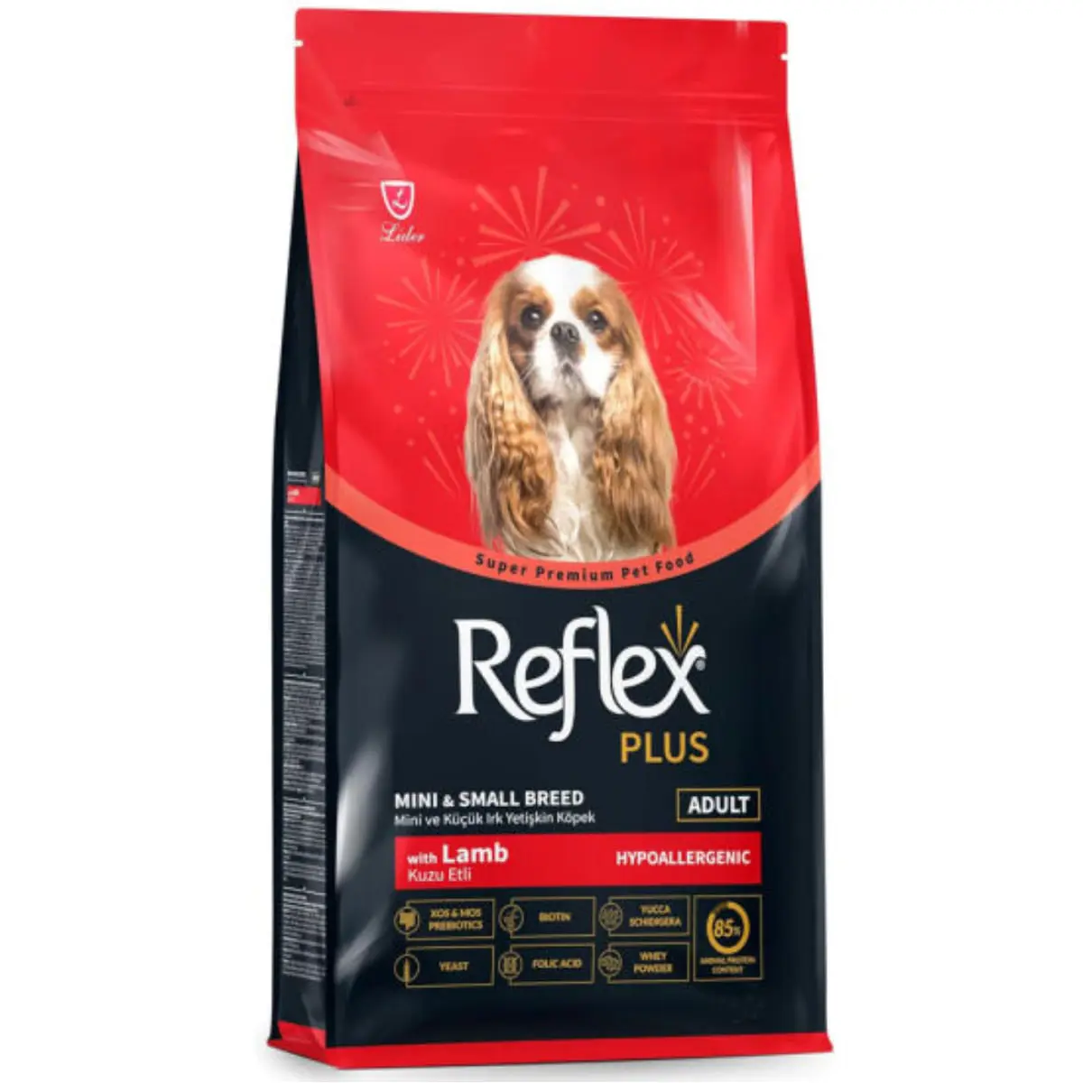 REFLEX Plus Mini & Small Breed, XS-S, Miel, hrana uscata caini, 8kg