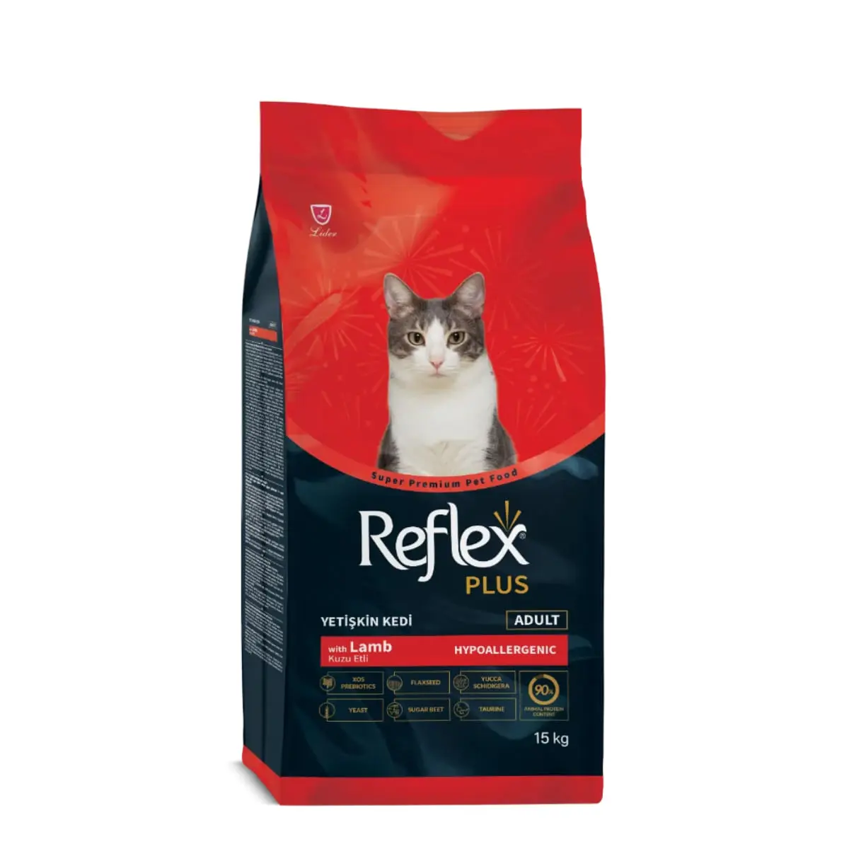 REFLEX Plus, Miel, hrana uscata pisici, 15kg