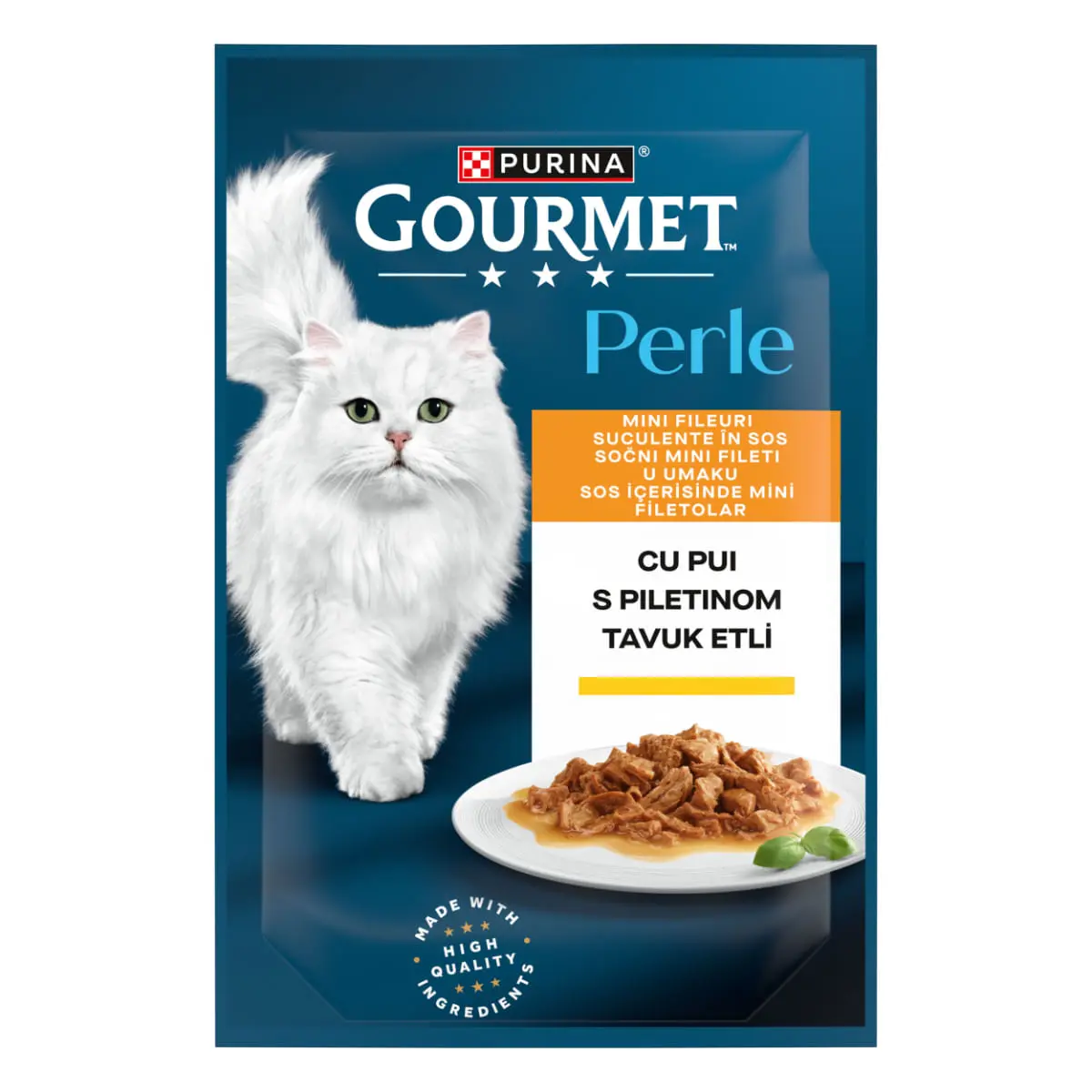 GOURMET Perle, Pui, plic hrana umeda pisici, (in sos), 85g - Image 2