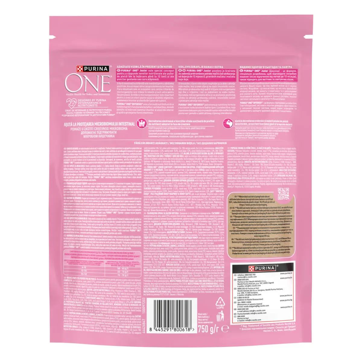 PURINA One Junior, Pui, hrana uscata pisici junior, 750g - Image 3