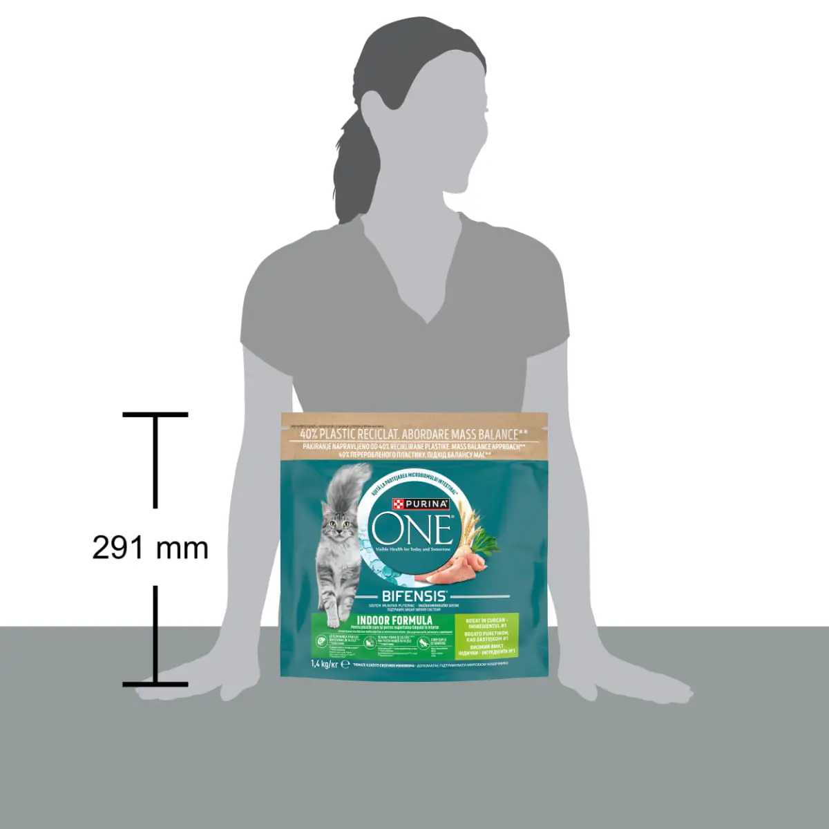 PURINA One Indoor, Curcan si Cereale Integrale, hrana uscata pisici, 1.4kg - Image 4