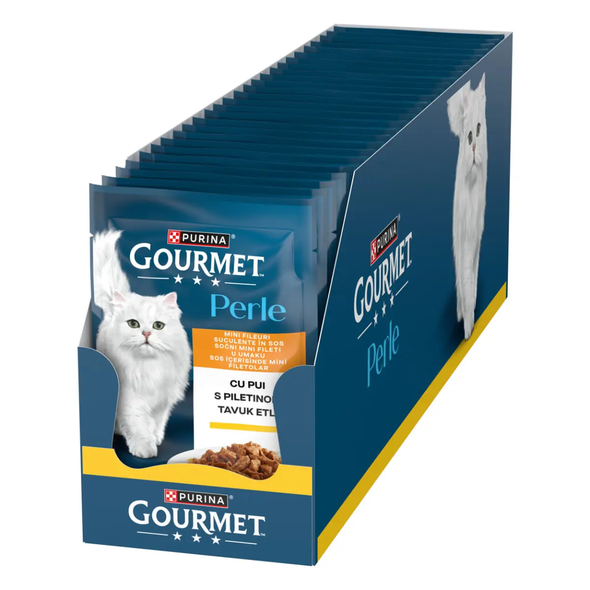 GOURMET Perle, Pui, plic hrana umeda pisici, (in sos), bax, 85g x 26buc - Image 4