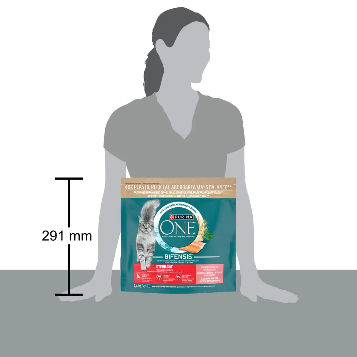 PURINA One Sterilcat, Somon si Grau, hrana uscata pisici sterilizate, 1,4kg - Image 5