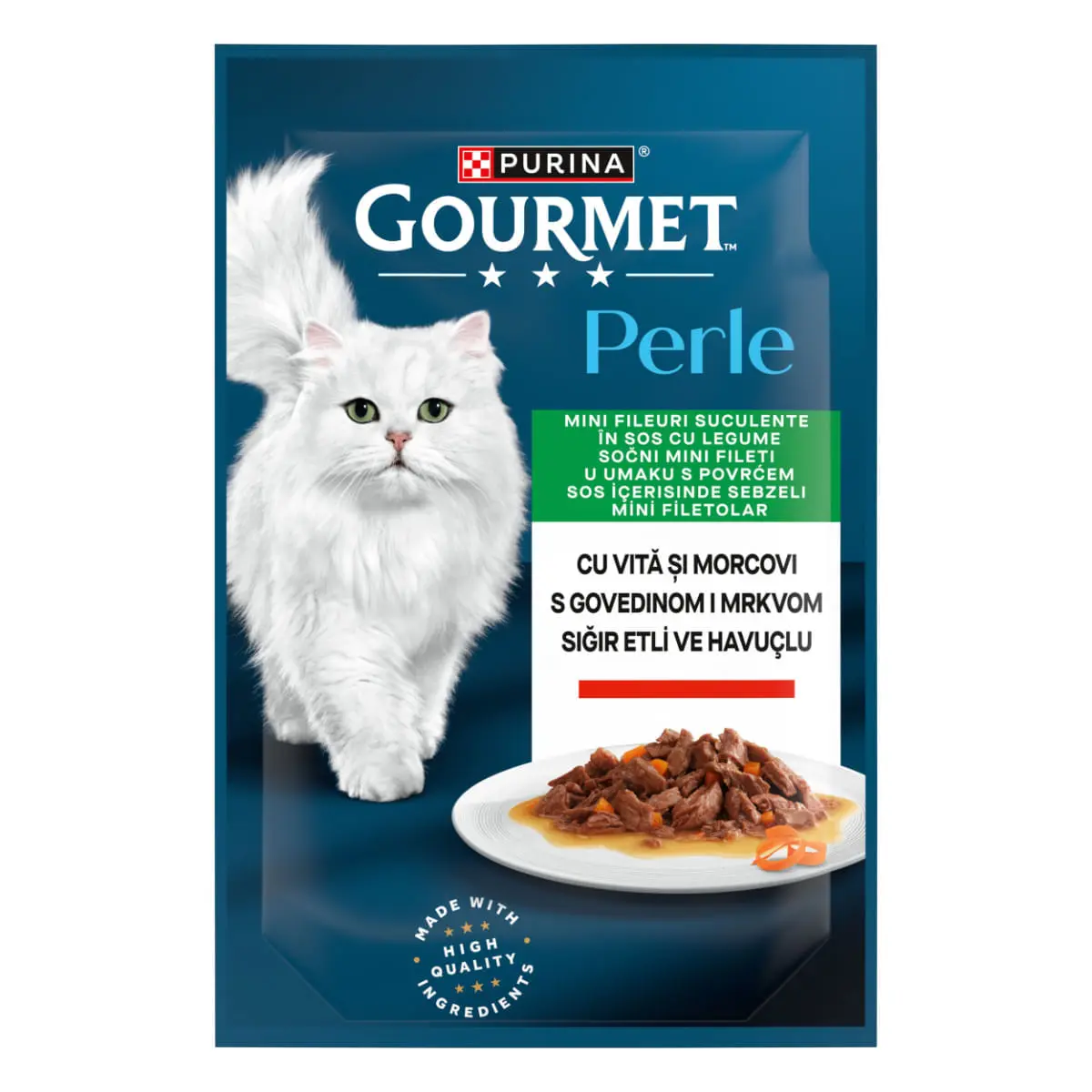 GOURMET Perle, Vita si Morcov, plic hrana umeda pisici, (in sos), bax, 85g x 26buc - Image 2