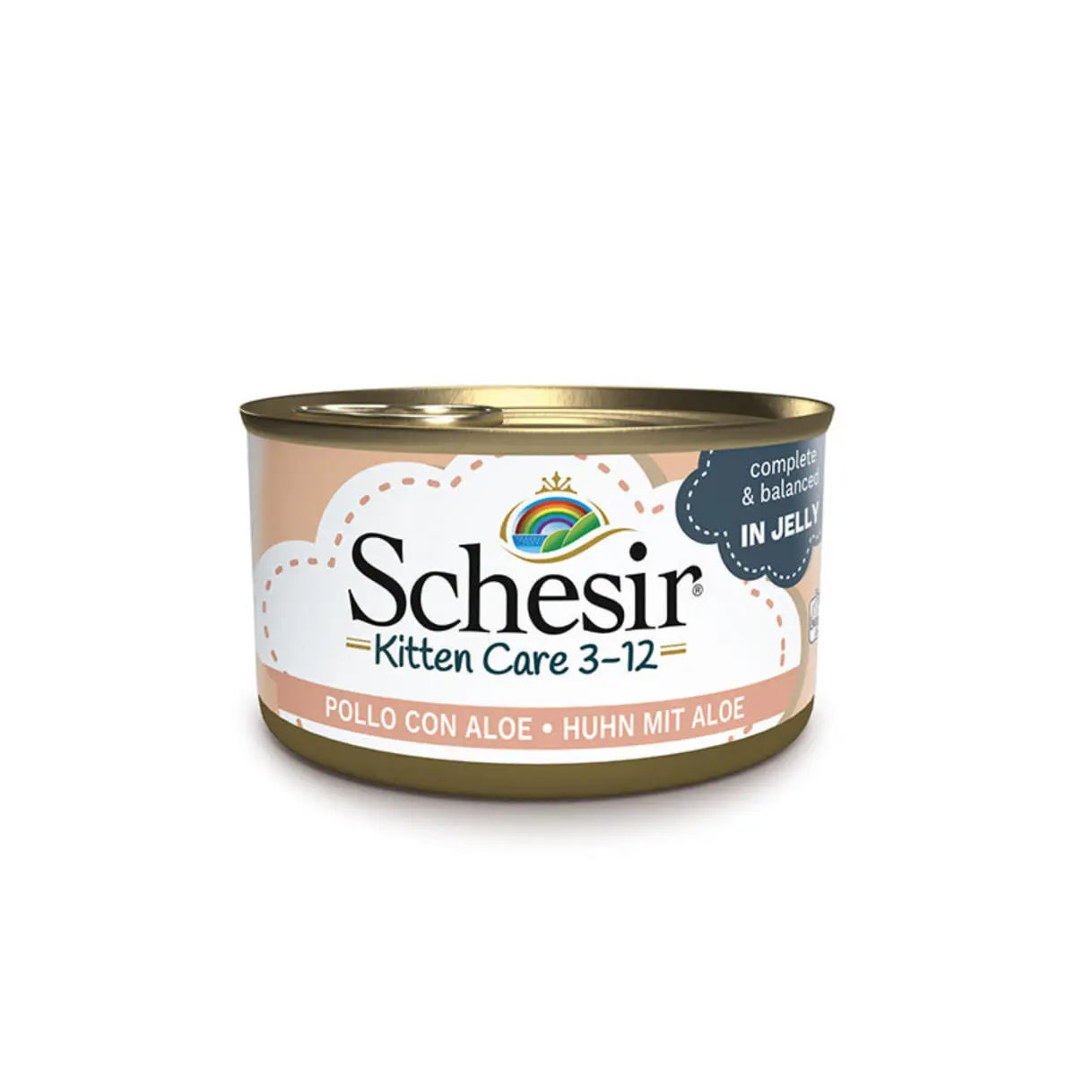 SCHESIR Baby Kitten, Pui si Aloe Vera, conserva hrana umeda pisici junior, (in aspic), 85g