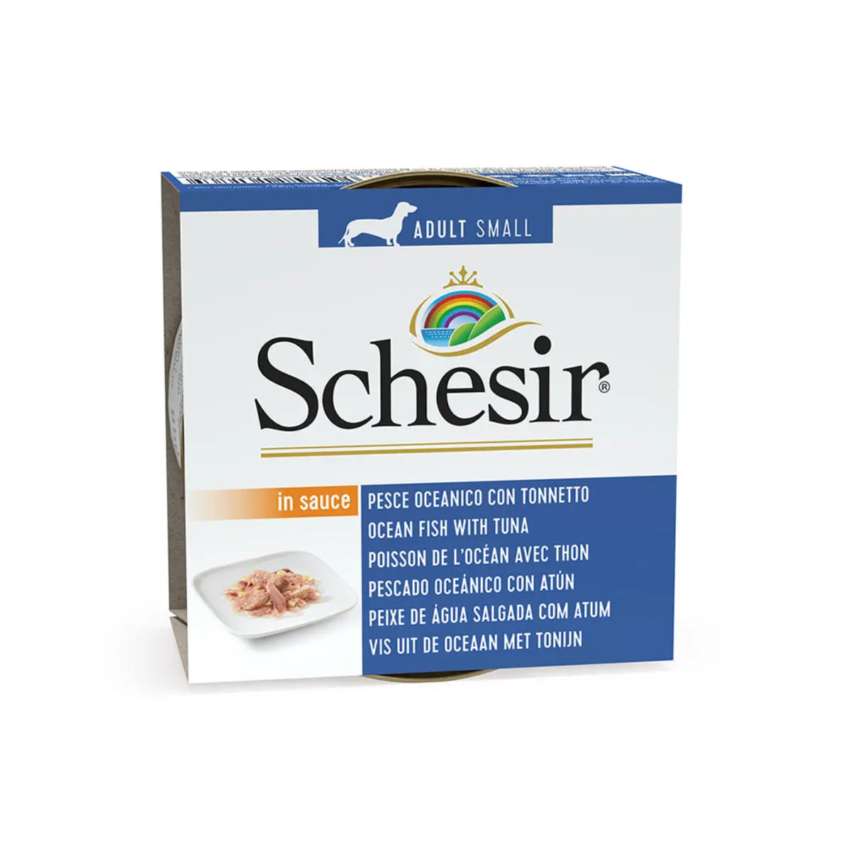SCHESIR Complementary, XS-S, Macrou si Ton, conserva hrana umeda caini, (in aspic), 85g - Image 3