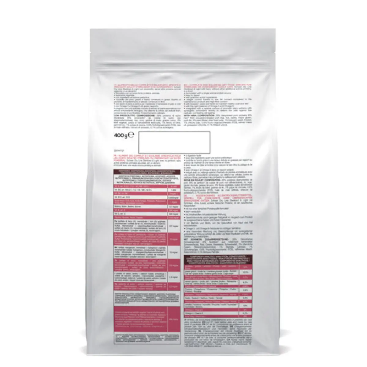 SCHESIR Sterilised & Light, Sunca, hrana uscata monoproteica pisici sterilizate, 400g - Image 3